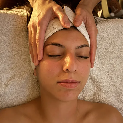 après prestation soin visage